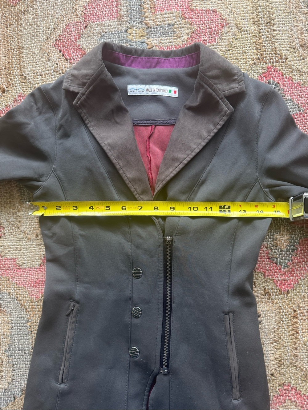 Animo Italia Women’s Equestrian Show Jacket - Grey/Purple - IT 40 / US 4 - Picture 13 of 16